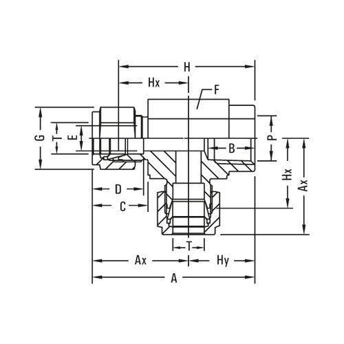 Female Run Tee Tube Fittings Manufacturers and suppliers in Egypt