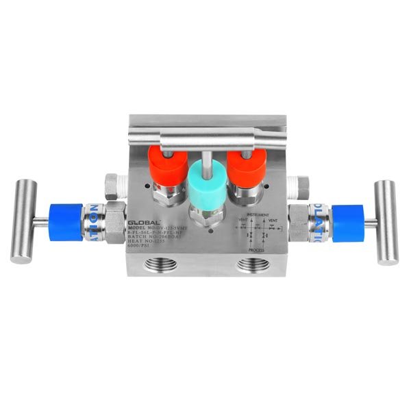 GV-123-5VMT, Five Valve Manifold, Direct Mount T Type - Manifold Valves