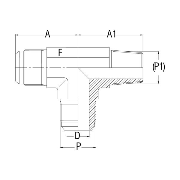 Bulkhead Union - GV-302F-BU - 37° Flare Tube Fittings