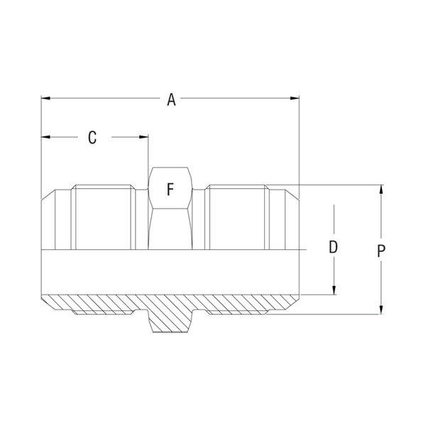 Union - GV-301F-U - 37° Flare Tube Fittings